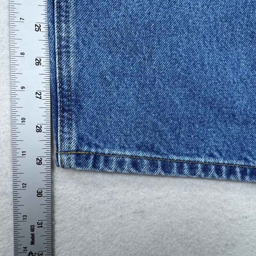 Carhartt B17 STW Relaxed Fit Stonewash Blue Denim Jeans Mens 42x30 Workwear - Picture 7 of 11